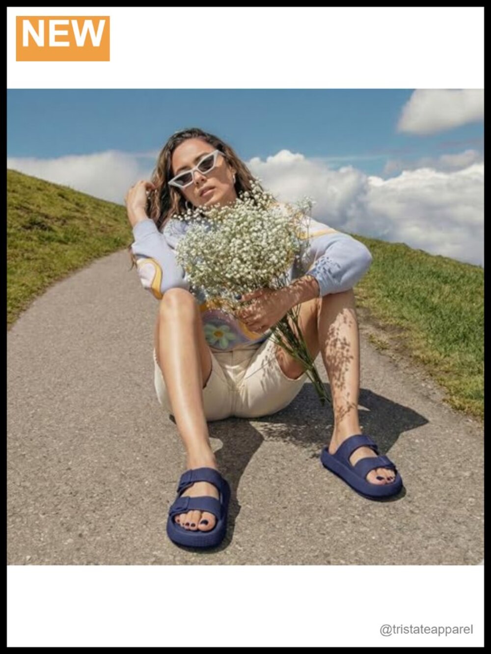 Adjustable Double Buckle EVA Cloud Slides for Women - Pillow Recovery Sandals